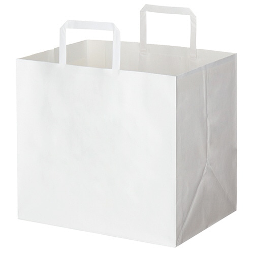 シモジマ　HEIKO　Hフラットチャームバッグ　300-1　白　#003277105　1パック（50枚）（ご注文単位1パック）【直送品】