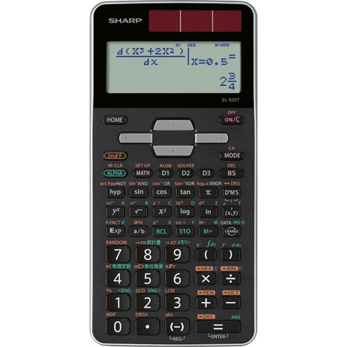 シャープ　関数電卓　ピタゴラス　アドバンスモデル　10桁　ハードケース付　EL-520T-X　1台（ご注文単位1台）【直送品】