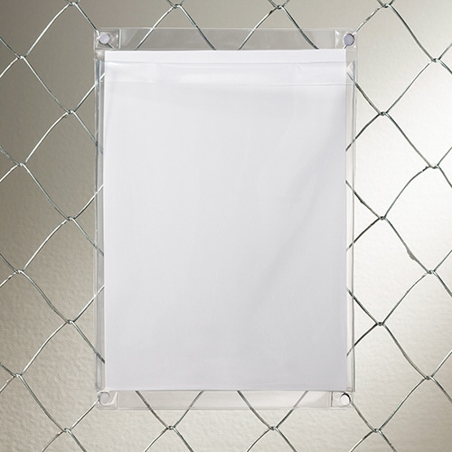 ライオン事務器 マグネットポケット ソフトタイプ A4 W230×D11×H337mm 透明 MP-C4 1個(ご注文単位1個)【直送品】