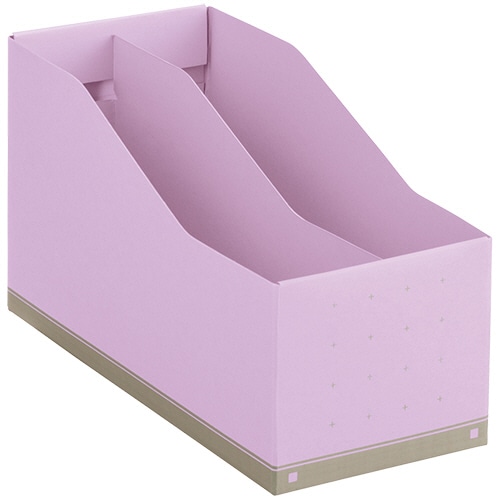 ライオン事務器　ボックスファイル　A5ヨコ　背幅105mm　パープル　BF-877　1個（ご注文単位1個）【直送品】