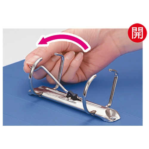 キングジム レバーリングファイル Dタイプ A4タテ 2穴 250枚収容 背幅37mm 赤 6872-R 1冊(ご注文単位1冊)【直送品】