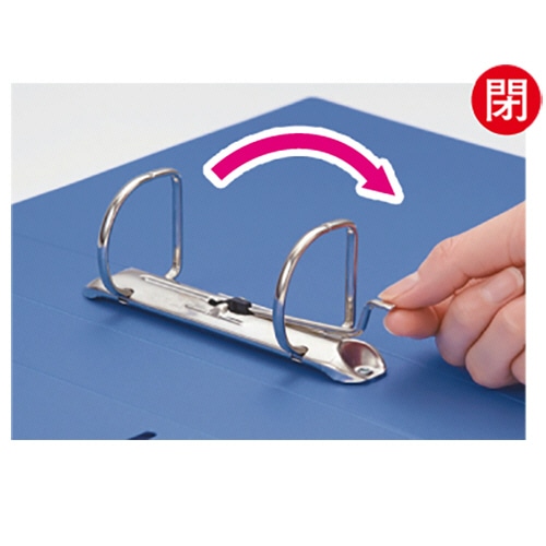 キングジム レバーリングファイル Dタイプ A4タテ 2穴 250枚収容 背幅37mm 赤 6872-R 1冊(ご注文単位1冊)【直送品】