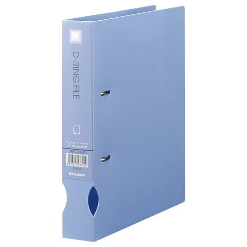 ビュートン　Dリングファイル　B5タテ　300枚収容　背幅43mm　ブルー　DRF-B5W-B　1冊（ご注文単位1冊）【直送品】