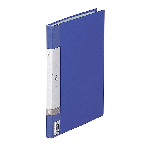 リヒトラブ　リクエスト　クリヤーブック　B5タテ　20ポケット　背幅16mm　青　G3207-8　1冊（ご注文単位1冊）【直送品】