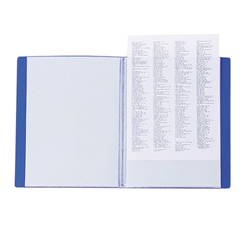 リヒトラブ リクエスト クリヤーブック B5タテ 20ポケット 背幅16mm 青 G3207-8 1冊(ご注文単位1冊)【直送品】