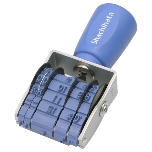 シヤチハタ　回転ゴム印　エルゴグリップ　欧文トビ日付　4号　ゴシック体　手形用　NFB-4TG　1個（ご注文単位1個）【直送品】