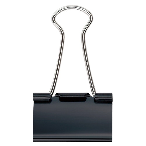 プラス　ダブルクリップ　大　口幅32mm　黒　CP-103　1箱（10個）（ご注文単位1箱）【直送品】