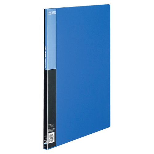 コクヨ　クリヤーブック（ベーシック）　固定式・サイドスロー　A3タテ　40ポケット　背幅17mm　青　ヨコ入れ　ラ-B223B　1冊（ご注文単位1冊）【直送品】