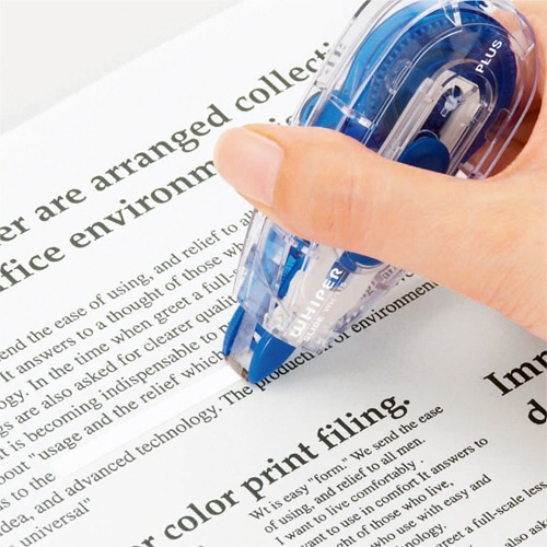 プラス　修正テープ　ホワイパースライド　本体　4mm幅×12m　ライムグリーン　WH-114　LGR　1個（ご注文単位1個）【直送品】