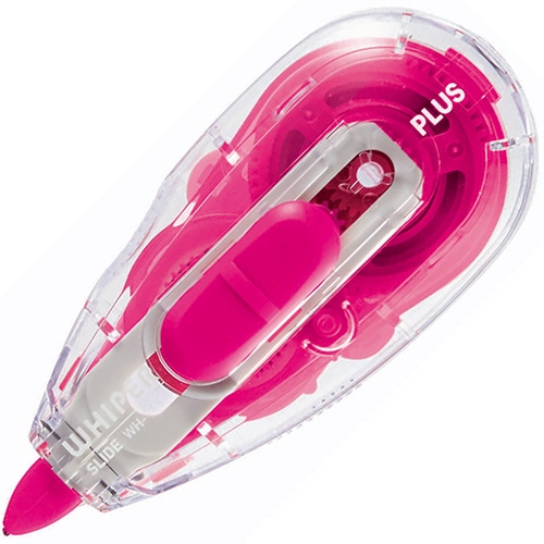 プラス　修正テープ　ホワイパースライド　本体　5mm幅×12m　ピンク　WH-115　PK　1個（ご注文単位1個）【直送品】