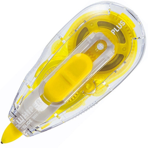 プラス　修正テープ　ホワイパースライド　本体　6mm幅×12m　イエロー　WH-116　YL　1個（ご注文単位1個）【直送品】