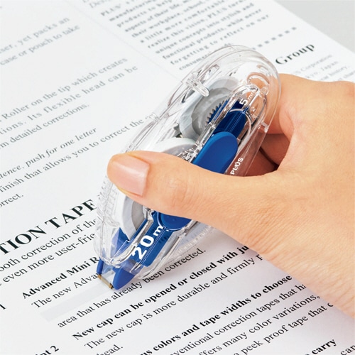 プラス 修正テープ ホワイパーLT 4mm幅×20m グリーン WH-1404 1個(ご注文単位1個)【直送品】