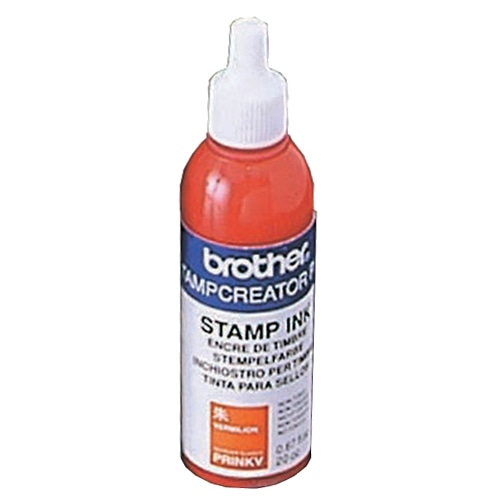 ブラザー　ブラザースタンプ用補充インク　朱　20cc　PRINKV　1本（ご注文単位1本）【直送品】