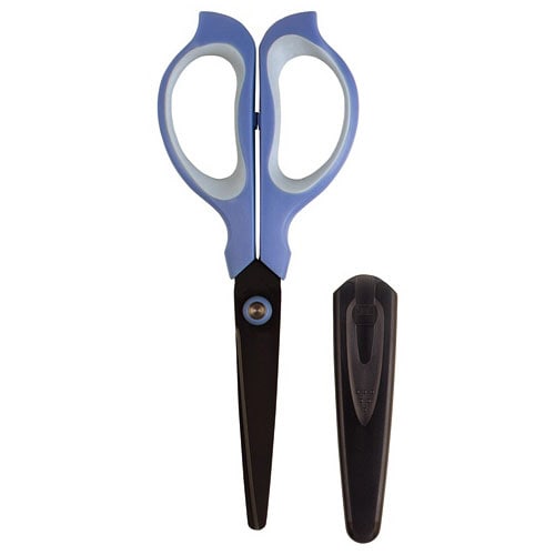 プラス　フィットカット　イージーグリップ　フッ素加工　キャップ付　刃渡り65mm　ブルー　SC-165SF　1本（ご注文単位1本）【直送品】