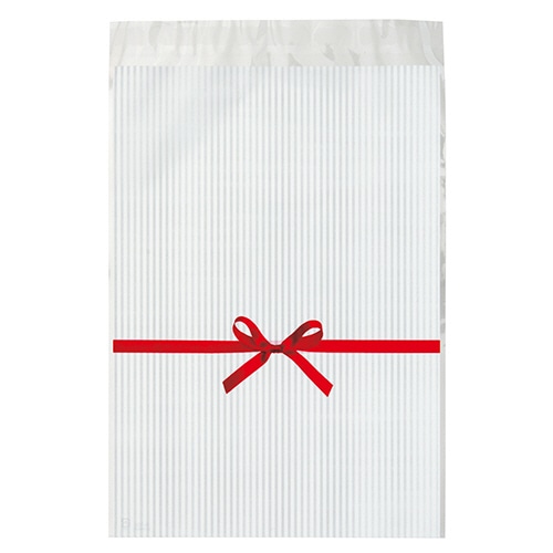 ヘッズ　リボンテープ付OPPバッグ　白　RI-TO2　1パック（50枚）（ご注文単位1パック）【直送品】