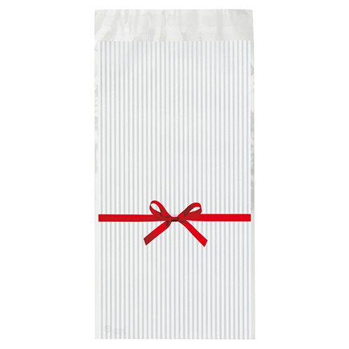 ヘッズ　リボンテープ付OPPバッグ　白　RI-TO3　1パック（50枚）（ご注文単位1パック）【直送品】