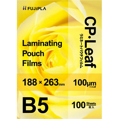 ヒサゴ　フジプラ　ラミネートフィルム　CPリーフ　B5　100μ　CP1018826Y　1パック（100枚）（ご注文単位1パック）【直送品】