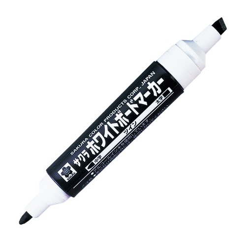 サクラクレパス　ホワイトボードマーカーツイン　くろ　WBK-T#49　1本（ご注文単位1本）【直送品】