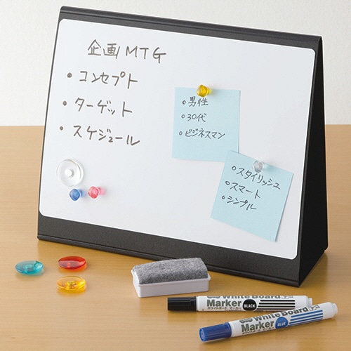 セキセイ ミーティングボード 発泡美人 A4両面 スタンドタイプ ブラック FB-3109-60 1個(ご注文単位1個)【直送品】