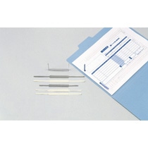 ライオン事務器　スティックファスナー　粘着テープ付　80mm間隔　脚長60mm　グレー　No.8L　1パック（50本）（ご注文単位1パック）【直送品】