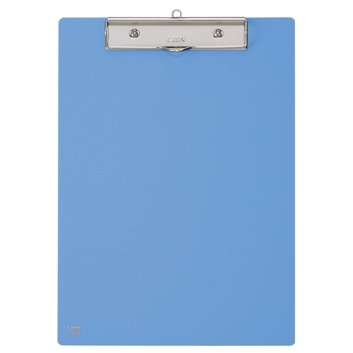 ライオン事務器 PETカラー用箋挟 A4タテ ブルー No.220K 1枚(ご注文単位1枚)【直送品】
