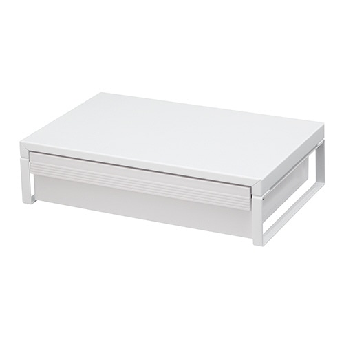 リヒトラブ 机上台 引出し付 幅390mm 白 A-7341-0 1台(ご注文単位1台)【直送品】