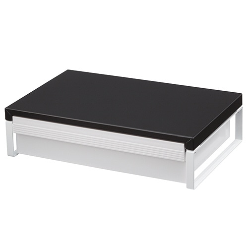 リヒトラブ 机上台 引出し付 幅390mm 黒 A-7341-24 1台(ご注文単位1台)【直送品】