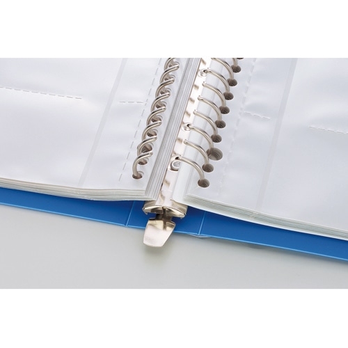 リヒトラブ リクエスト 名刺帳(ポケット交換タイプ) A4タテ 30穴 500カード ヨコ入れ 黒 G8802-24 1冊(ご注文単位1冊)【直送品】