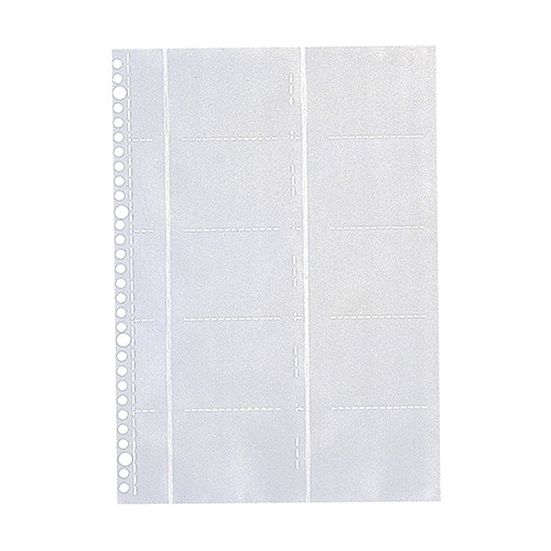 リヒトラブ リクエスト カードポケット(お徳用パック) A4タテ 2・4・30穴 両面20ポケット ヨコ入れ グレー台紙 G49050 1パック(20枚)(ご注文単位1パック)【直送品】