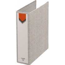 ライオン事務器　スモールファイル　A5タテ　2穴　270枚収容　背幅60mm　グレー　No.30-A5S　1冊（ご注文単位1冊）【直送品】