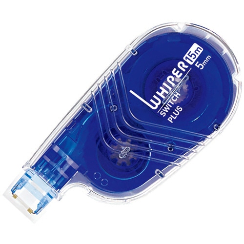 プラス　修正テープ　ホワイパースイッチ　本体　5mm幅×15m　ブルー　WH-1515　1個（ご注文単位1個）【直送品】