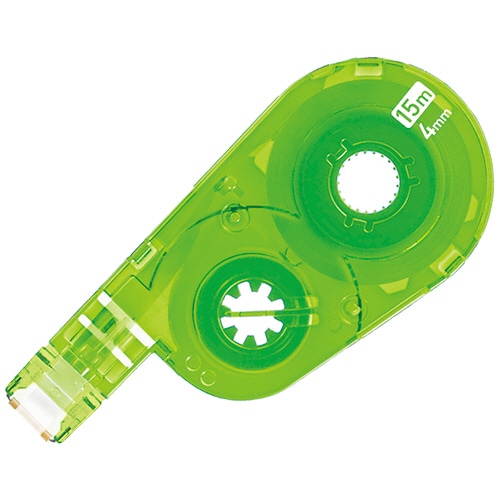 プラス　修正テープ　ホワイパースイッチ　交換テープ　4mm幅×15m　グリーン　WH-1514R　1個（ご注文単位1個）【直送品】