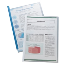 TANOSEE スライディングレールホルダー A4タテ 20枚収容 ブラック 1パック(10冊)(ご注文単位1パック)【直送品】