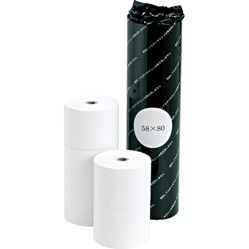 クリエイティア　感熱ロール紙　ノーマル保存　幅58×直径50mm×長さ23m　芯内径12mm　SR5850　1パック（5巻）（ご注文単位1パック）【直送品】