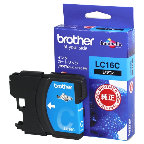 ブラザー　インクカートリッジ　シアン　大容量　LC16C　1個（ご注文単位1個）【直送品】