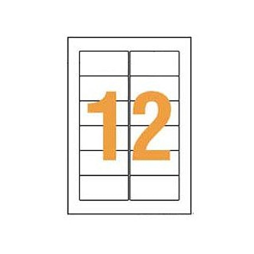 ライオン事務器 LPタックラベル A4判 42×84mm(12片入) LP-212W5 1箱(100シート)(ご注文単位1箱)【直送品】