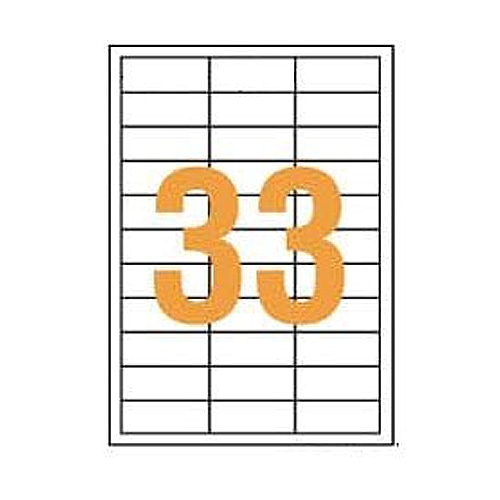 ライオン事務器 LPタックラベル A4判 25×63.5mm(33片入) LP-233 1箱(100シート)(ご注文単位1箱)【直送品】