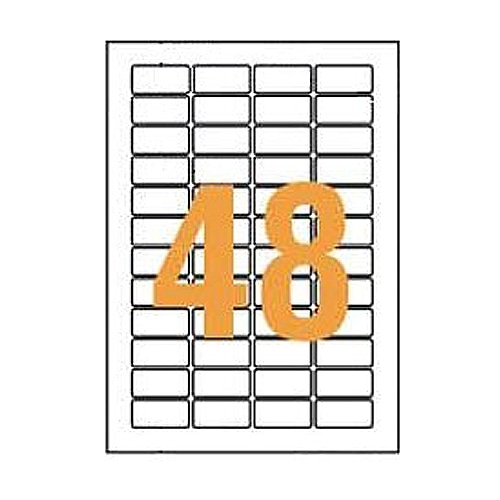 ライオン事務器 LPタックラベル A4判 20×41mm(48片入) LP-248 1箱(100シート)(ご注文単位1箱)【直送品】