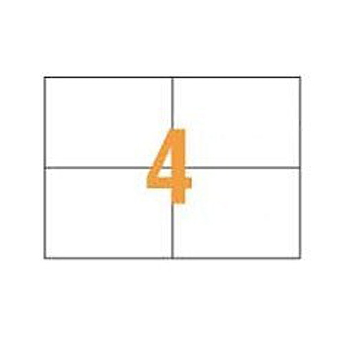 ライオン事務器 PPCタックラベル A4判 148.5×105mm(4片入) PPC-04A 1箱(100シート)(ご注文単位1箱)【直送品】