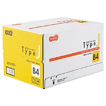 >TANOSEE　αエコペーパー　タイプJ　B4　1箱（2500枚：500枚×5冊）（ご注文単位1箱）【直送品】