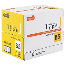 TANOSEE　αエコペーパー　タイプJ　B5　1箱（2500枚：500枚×5冊）（ご注文単位1箱）【直送品】