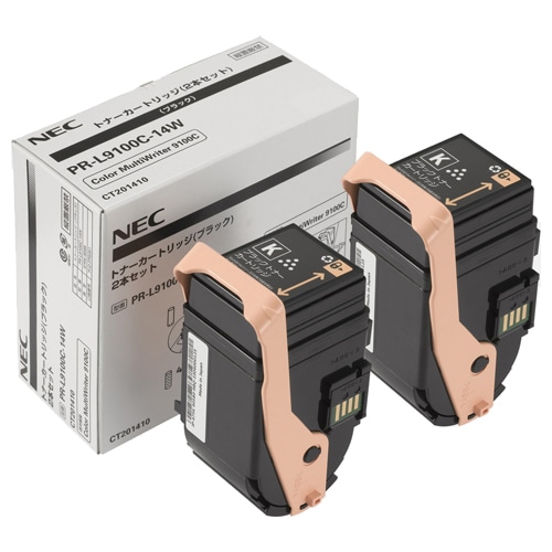 NEC　トナーカートリッジ　ブラック　PR-L9100C-14W　1箱（2個）（ご注文単位1箱）【直送品】