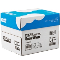 TANOSEE PPC用紙 SNOW WHITE USレターサイズ 1箱(2500枚:500枚×5冊)(ご注文単位1箱)【直送品】