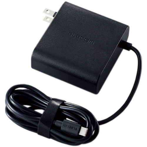 エレコム　PowerDelivery対応USB　AC充電器（65W）　ブラック　ACDC-PD0465BK　1個（ご注文単位1個）【直送品】