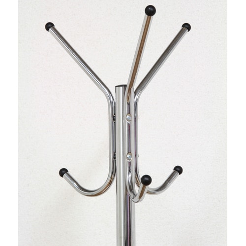 不二貿易　パイプポールハンガー　幅510×奥行440×高さ1760mm　クロム　FB-176NCR　1台（ご注文単位1台）【直送品】