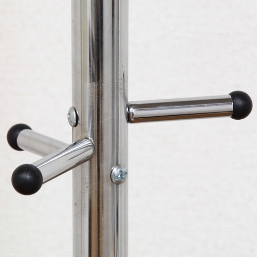 不二貿易　パイプポールハンガー　幅510×奥行440×高さ1760mm　クロム　FB-176NCR　1台（ご注文単位1台）【直送品】