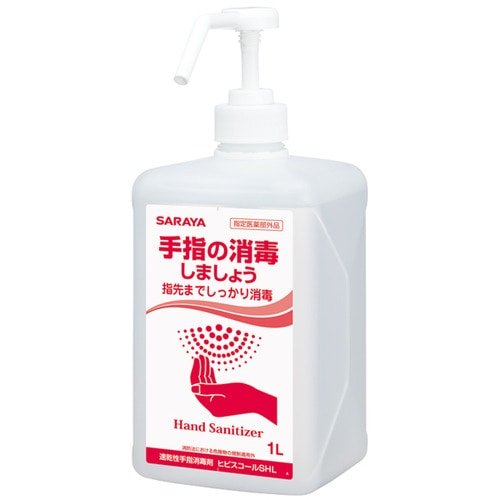 サラヤ　速乾性手指消毒剤　ヒビスコールSHL　1L　1本（ご注文単位1本）【直送品】