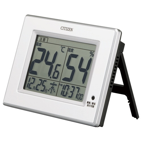 シチズン デジタル高精度温湿度計 ライフナビ D200A 白 8RD200-A03 1個(ご注文単位1個)【直送品】