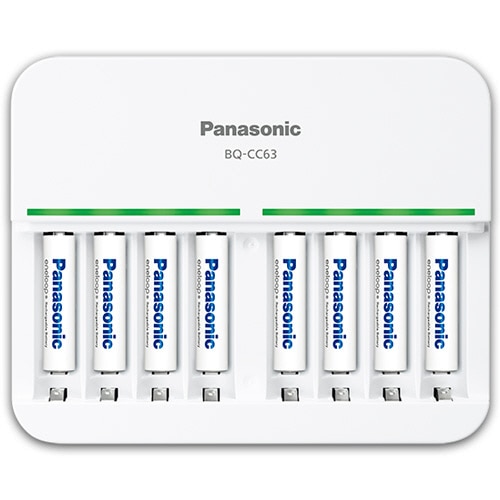 パナソニック　充電器　8列　単3・単4形用　BQ-CC63　1個（ご注文単位1個）【直送品】