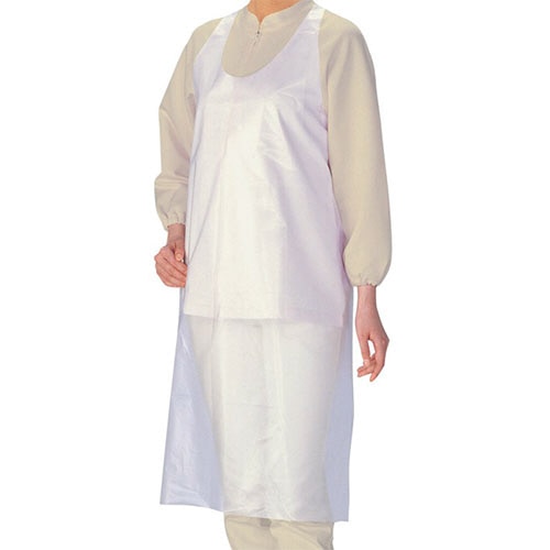 宇都宮製作 ポリエプロン ディスポタイプ M クリア 1パック(50枚)(ご注文単位1パック)【直送品】